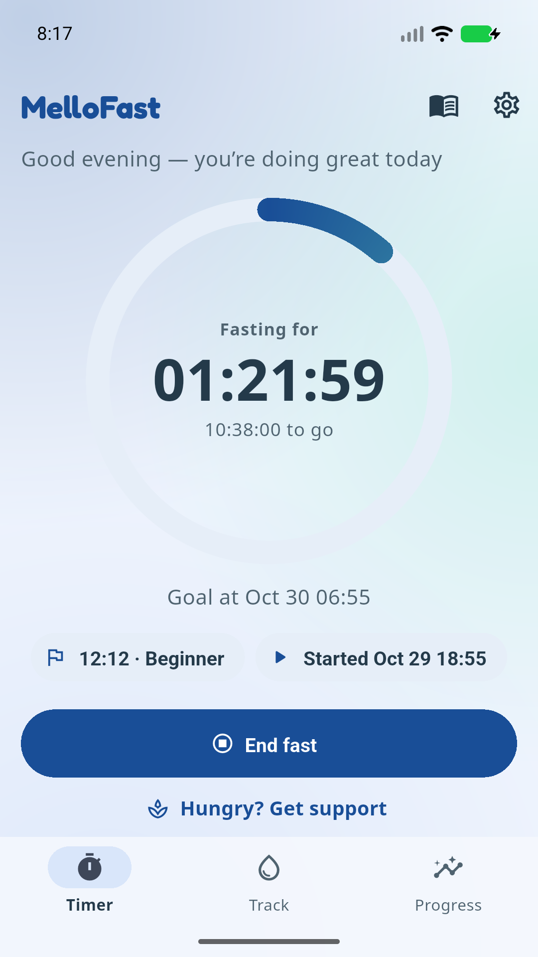 Fasting timer